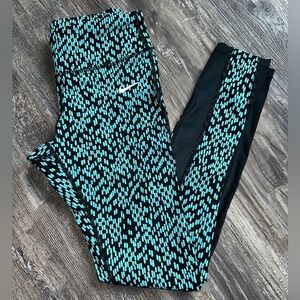 Nike Dri-Fit Activewear Leggings With Mesh Panels Size S